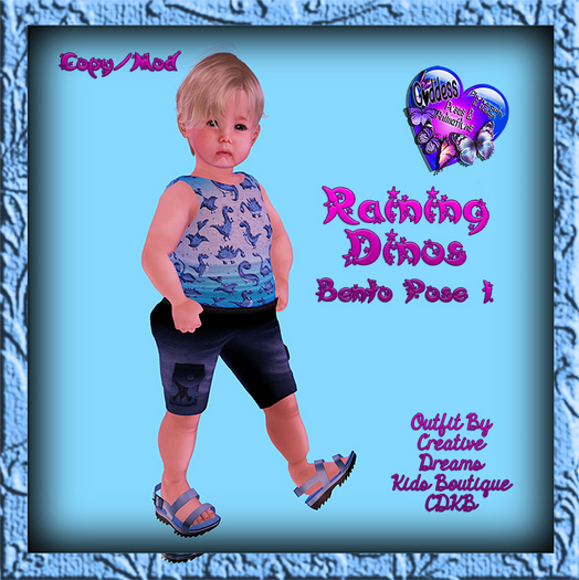 GP&D/P&A - Raining Dinos - Pose 1 - Bento Pose