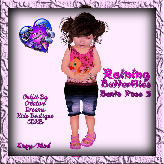 GP&D/P&A - Raining Butterflies - Pose 3 - Bento Pose