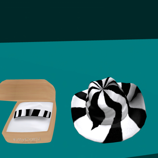 Zebra Cowboy hat & Collar set