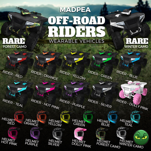 MadPea Off-Road Riders Helmet - Yellow
