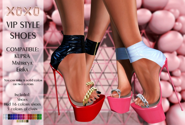 XOXO - VIP STYLE SHOES 16 COLORS DEMO
