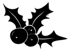 Christmas Decal - Holly