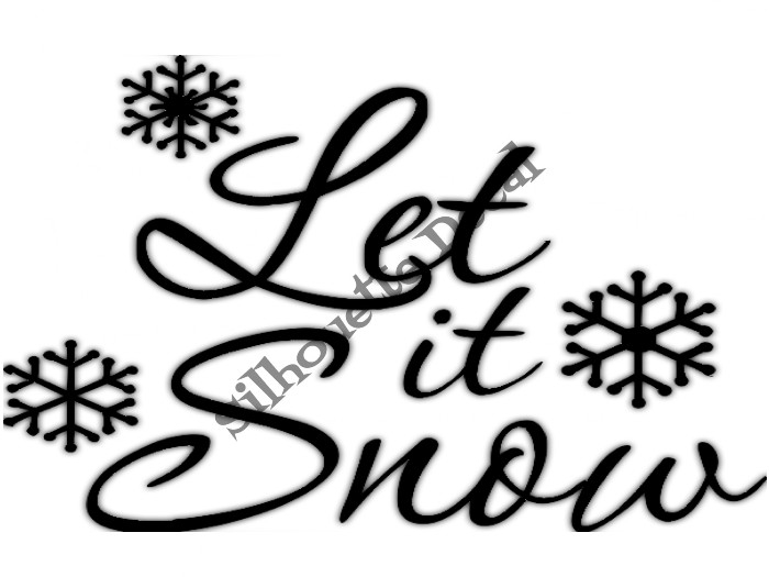 Christmas Decal - Let it snow