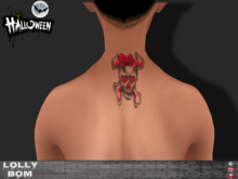 LOLLY's BOM things... [tattoo] Halloween Cute skull (back)