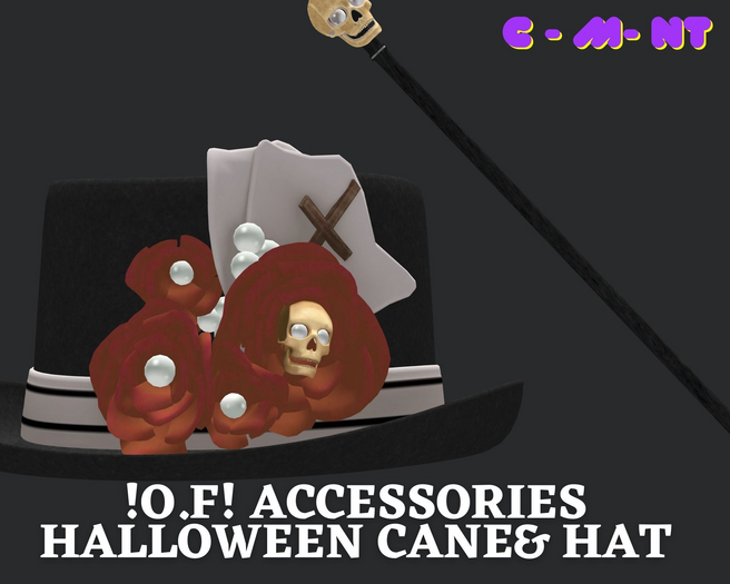 !O.F! Accessories halloween Cane& hat