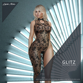 LM GLITZ - Rose Black - High Slit Lace Gown for Maitreya Petite Kupra Bimbo Legacy Freya Hourglass