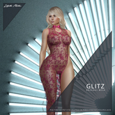 LM GLITZ - Rose Pink - High Slit Lace Gown for Maitreya Petite Kupra Bimbo Legacy Freya Hourglass