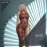 LM GLITZ - Rose Red - High Slit Lace Gown for Maitreya Petite Kupra Bimbo Legacy Freya Hourglass