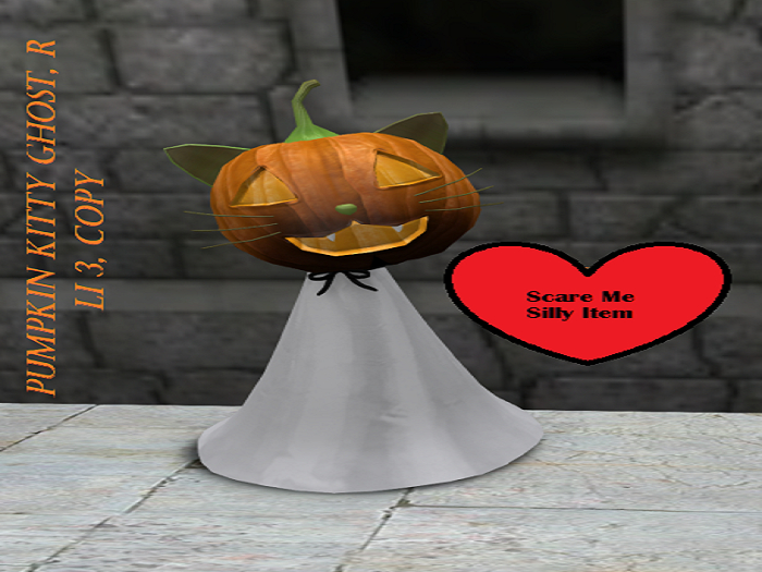 Pumpkin kitty ghost R