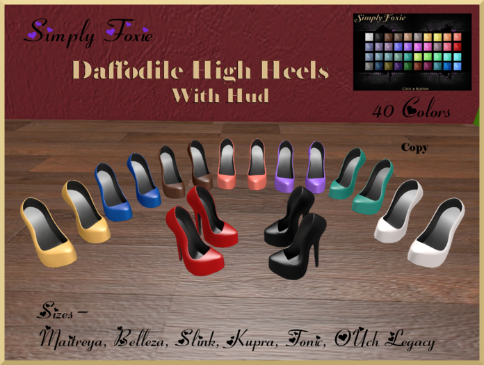 Daffodile High Heels With Hud (Boxed)
