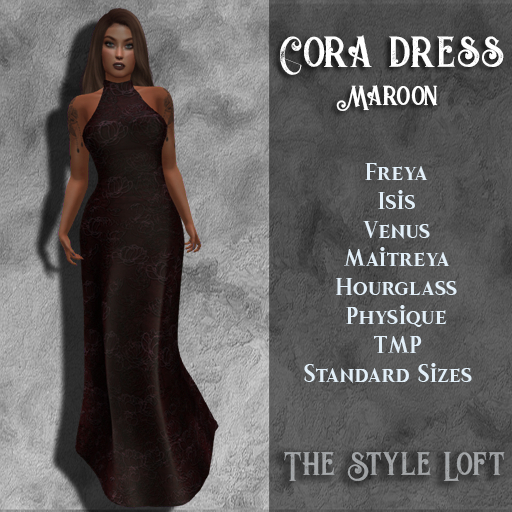 TSL - Cora Dress [Maroon]