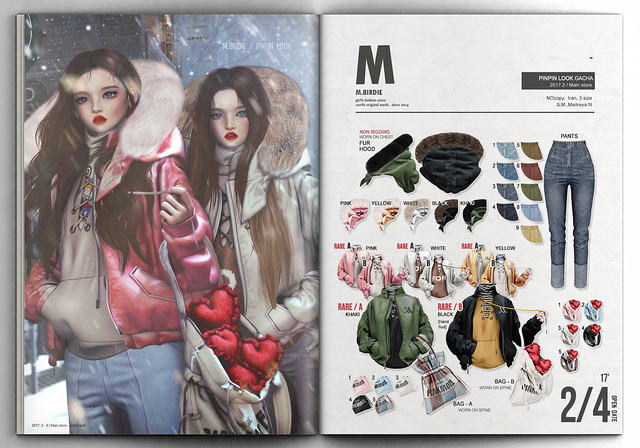 `M.BIRDIE / Pinpin look B-khaki Maitreya RARE