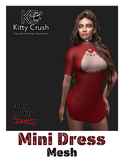 Kitty Crush Dress Pusheen RED