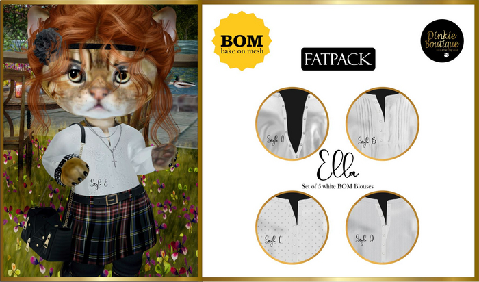 *DB* DINKIES ELLA BOM BLOUSE* Fatpack
