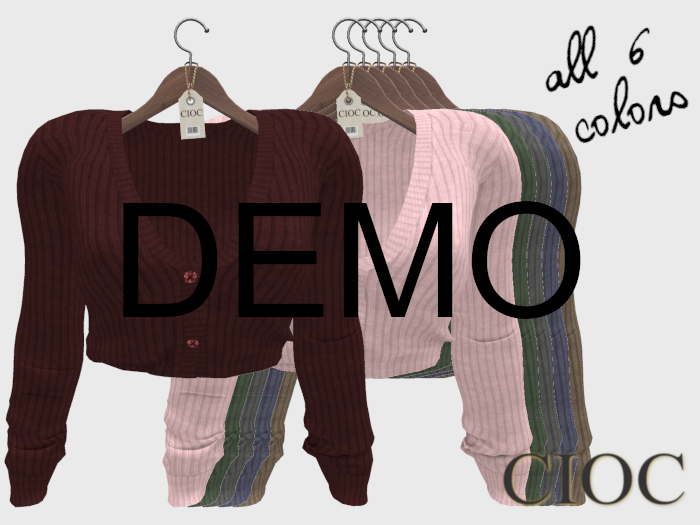 CIOC - ribbed cardigan (DEMO)