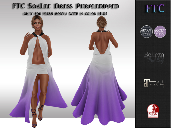 FTC SoaLee Dress Purpledipped