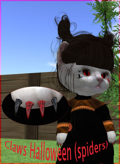 &MeoW& for DINKIES  Claws Halloween(spiders)