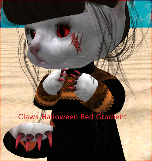 &MeoW& for DINKIES Claws Halloween Red Gradient