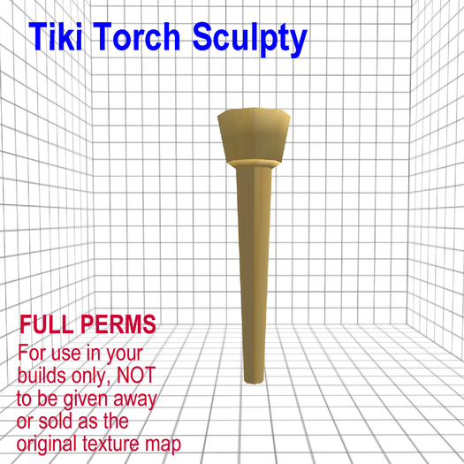 Tiki Torch Sculpty Map Full Perms