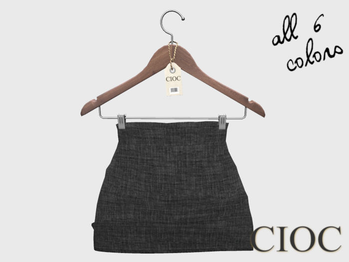 CIOC - tweed mini skirt (gray)