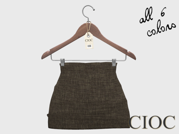 CIOC - tweed mini skirt (brown)