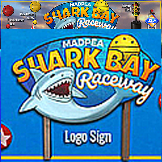 MadPea Shark Bay Raceway - Logo Sign [rez to open]
