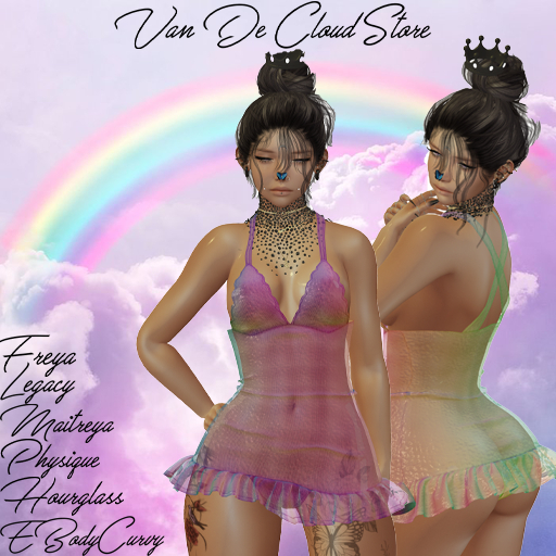 [VDCS] Hannah Dress Rainbow