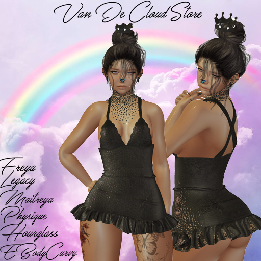 [VDCS] Hannah Dress Black