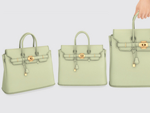 ACORN & Dahlia Tote bag -Mint