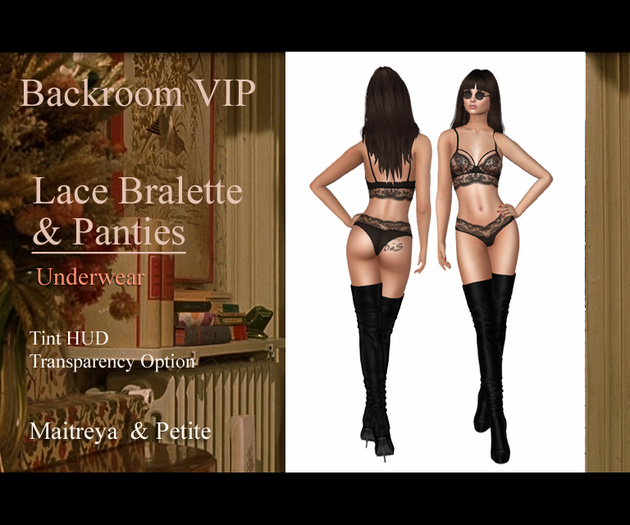 [BRB] Lace Bralette & Panties