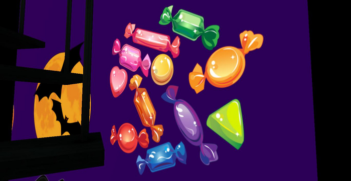Scattered Hard Halloween Candy 2021