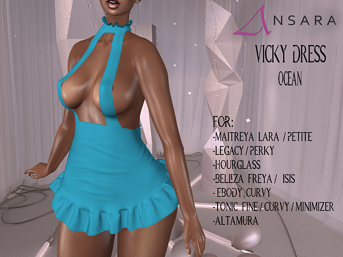 Ansara - Vicky Dress - Ocean