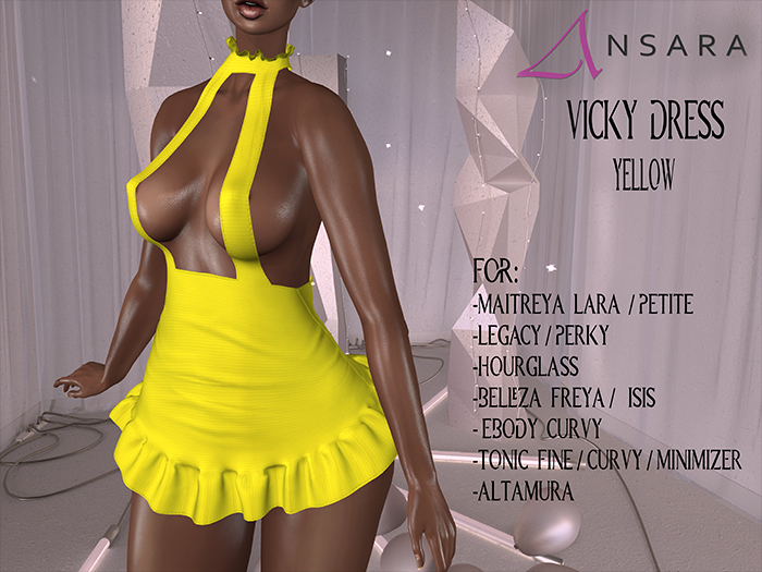 Ansara - Vicky Dress - Yellow