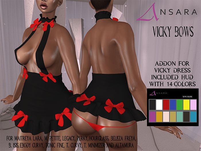 Ansara - Vicky Bows - Addon Pack Basic Colors