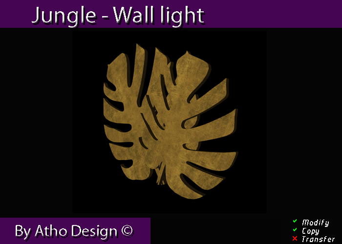 "Jungle" Applique murale