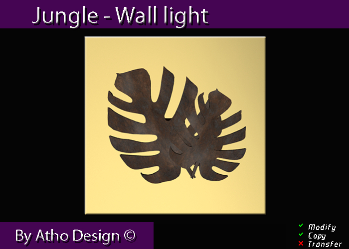 "Jungle" Wall light - rusty