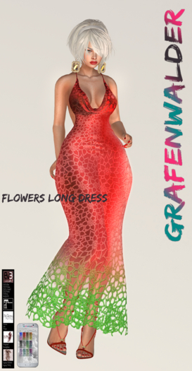GW - Flowers Long Dress