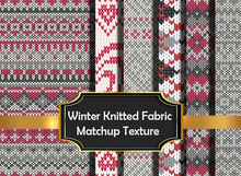 Winter Nordic Knitted Fabric Matchup texture seamless