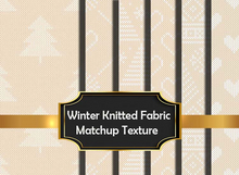 Winter Cream Knitted Fabric Matchup texture seamless