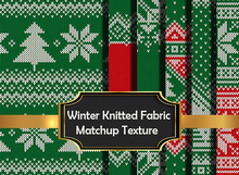 Holly Knitted Fabric Matchup texture seamless