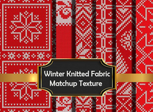 {Christmas Couture}Knitted Fabric Matchup texture seamless