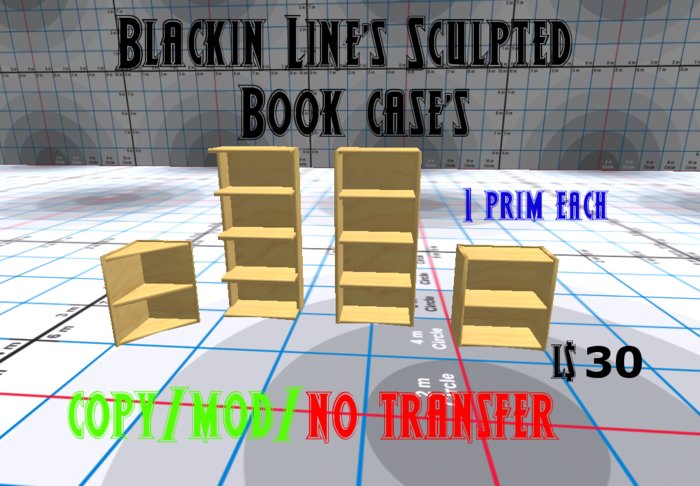 Blackin Line's Sculpted Book Case's Sales Box