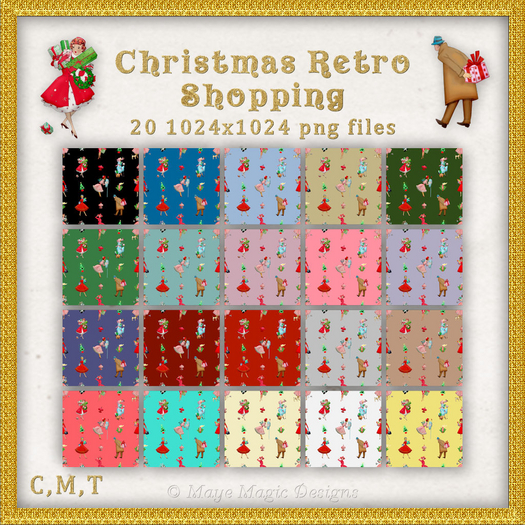 Christmas Retro Shopping