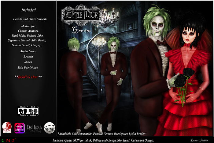 -Lamu Fashion-Outfit *Beetlejuice Groom*