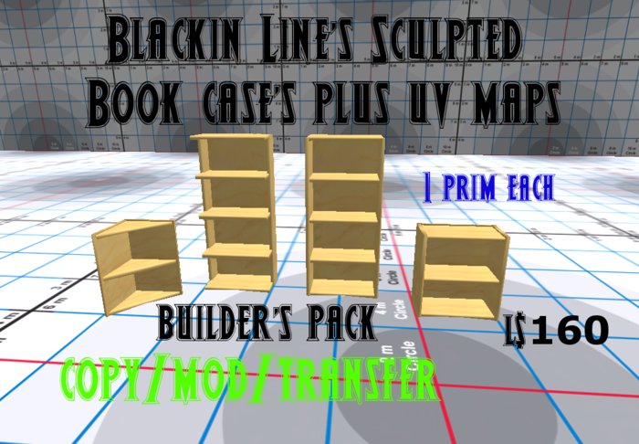Blackin Line's Sculpted Book Case's Builder's Pack