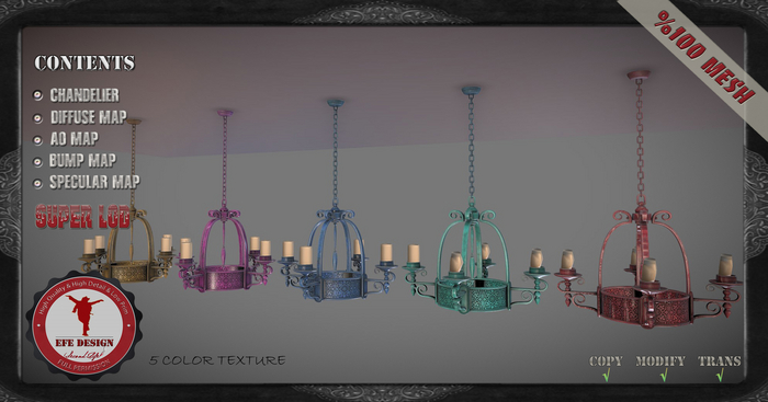 (Efe Design) Old Collection Chandelier 1 Fatpack Fullperm