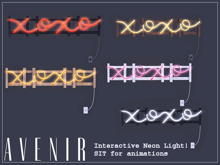 AVENIR: XOXO Neon Interactive Mesh Light - PG -