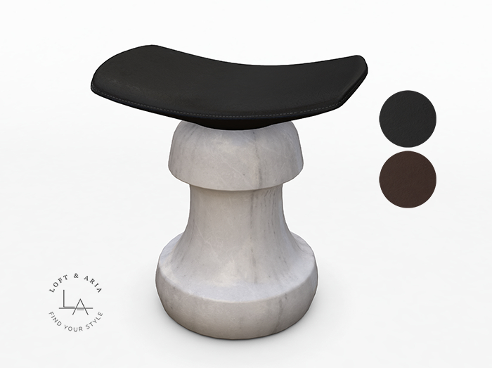 Loft & Aria - Ledger Stool - Bianco