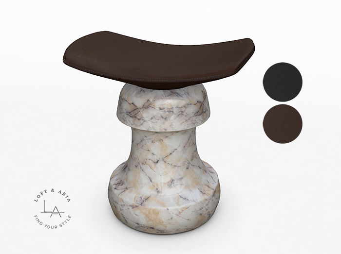 Loft & Aria - Ledger Stool - Beige