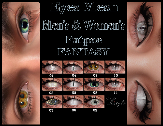 SALE-InStyl -MESH Eyes *FANTASY* -Women's and Men's-Fatpack